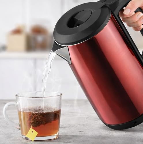 Image of NEEPRA Neepra Enterprise Electric Kettle 2 Liter | Stainless Steel Body | Fast Boiling | Auto Shut-Off & Boil Dry Protection | Ergonomic Handle | Ideal for Tea, Coffee & Instant Foods (Steel 2L)