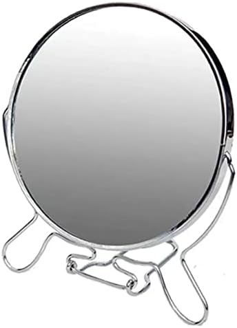 YEmirth Vanity Mirror Makeup Mirror with Stand, 6 Inch Mirror, Portable Table Desk Counter Top Mirror Bathroom Shaving Make Up Mirror