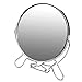 6-Inch Rotating Makeup Mirror with Stand - Dual-Sided Desk Table Mirror - Travel-Friendly Cosmetic Mirror for Shaving