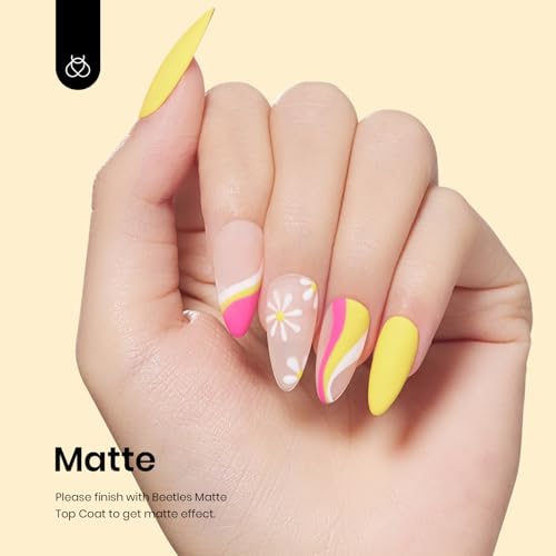 Image of Beetles Yellow Gel Nail Polish 15ML Soak Off UV Gel for Fall Nail Art