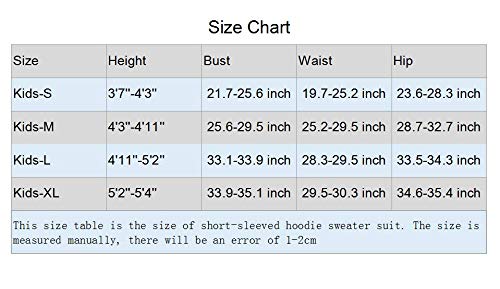 Xyjrnjvh Boy's Short Sleeve Hooded Popover Halloween Hoodies Suits Game Long Sleeve Zip Hoody Pullover (Short Sleeve Hoodies(Black), Kids-S) #TOP4