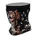 FekiLoot A Dog And Coins Neck Gaiter Exquisite Multipurpose Windproof Face Cover Fashion Winter Neck Warmer Gator Scarf Soft Cozy Breathable Bandana Face Mask Scarf Unisex