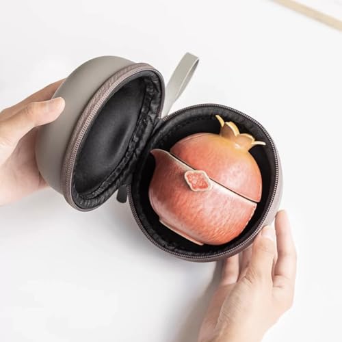 Hermit Life Pomegranate Travel Teapot Set