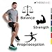 THERABAND Stability Trainer Pad, Beginner Level Green Foam Pad, Balance Trainer & Wobble Cushion for Balance & Core Strengthening, Rehabilitation, & Physical Therapy, Round Sport Balance Trainer