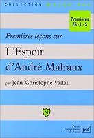 Premieres lecons sur l'espoir a.malr 2130480721 Book Cover