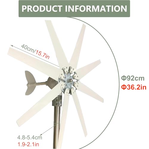 Générateur éolien 12000W solution énergie renouvelable avec MPPT - 6