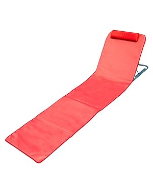SUN &amp; SURF Esterilla Reclinable XL 180 CM Tumbona Playa con 5 Posiciones - Ligera, Compacta y Versátil. Incluye: Bolsa de Transporte