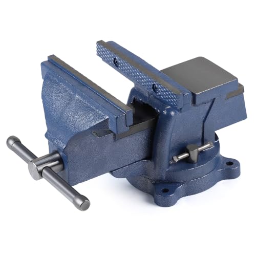 Bleu Etau d'Établi en Fonte Largeur de Mâchoire 125mm SWAWIS