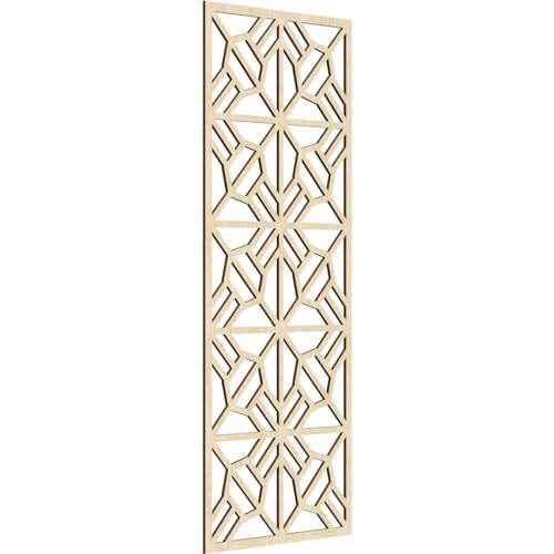 Image of 21 3 /8 inchW x 54 3 /8 inchH x 1 /4 inchT Auburn Decorative Fretwork Wood Wall Panels, Birch