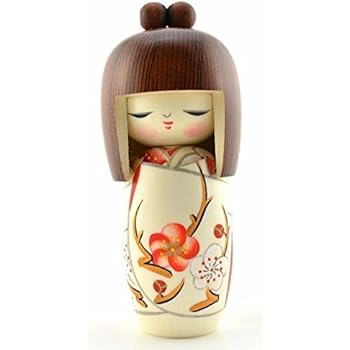 muñeca japonesa madera