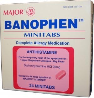 Amazon.com: Major Banophen Antihistamine / Allergy Relief ...