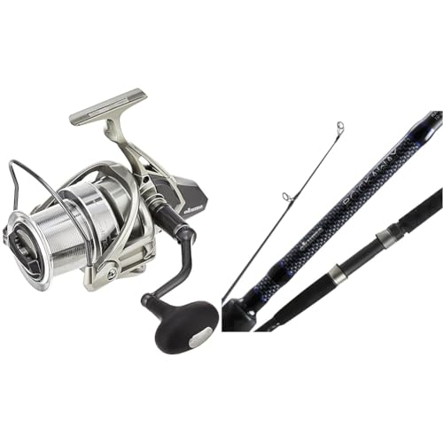 OKUMA Reels Surf 8K Spinning 5Bb+1Rb 4.7:1, Multicolor, One Size & RA-S-1202MH Rockaway Surf,Black