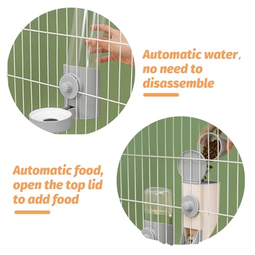 Yummy Sam Gaiola Suspensa Automática para Comida de Animais de Estimação, Dispensador de Garrafas de