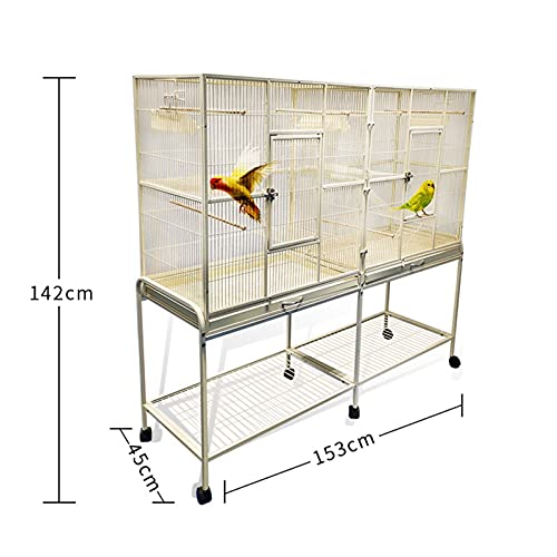 Tiiiopkvvv QS3/40785 Stackable Divided Breeding Iron Bird Cage Parakeet House thumb #1