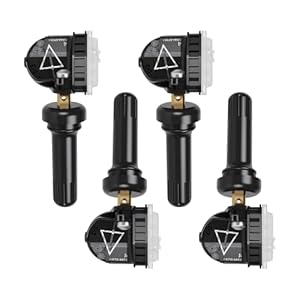 CDWTPS TPMS Sensor for GMC Chevrolet 4 Pack, Tire Pressure Monitor System for Buick GMC Chevrolet Chevy Cadillac 433MHZ Replaces#13589601.13598773.13506028.13594222.550254709902.13512347.13516165