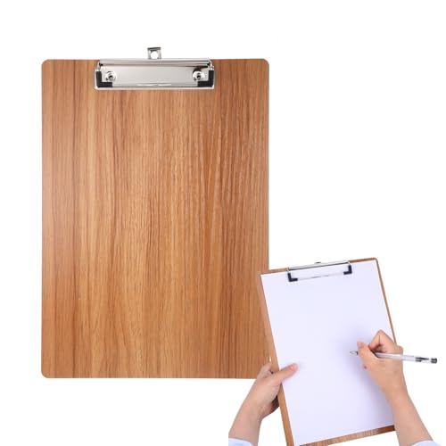 Klemmbrett A4 Holz, Klemmbretter A4 mit Klammer für Tägliche...