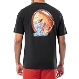 Guy Harvey Men’s Freshwater Fish Collection Short Sleeve Pocket T-Shirt, Caviar/On Your Tail, X-Large