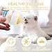 Jiaxix Pet Nursing Bottle Kit for Kitten Puppy,60mlCat Bottle Feeding Kit Nipple Kittens Syringe for Small Cat Dog Newborn Kitten Puppys Rabbits Squirrel Animals (Yellow)