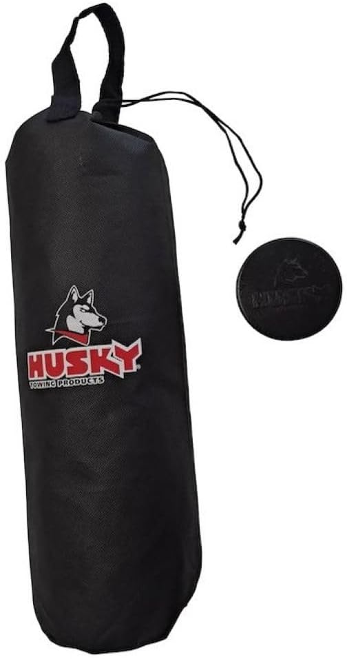 Husky Towing 34199 Gooseneck Trailer Hitch Ball Storage Bag Nylon Fabric Black Fits Underbody 2-5/16 Inch Gooseneck Ball Durable and Weather Resistant