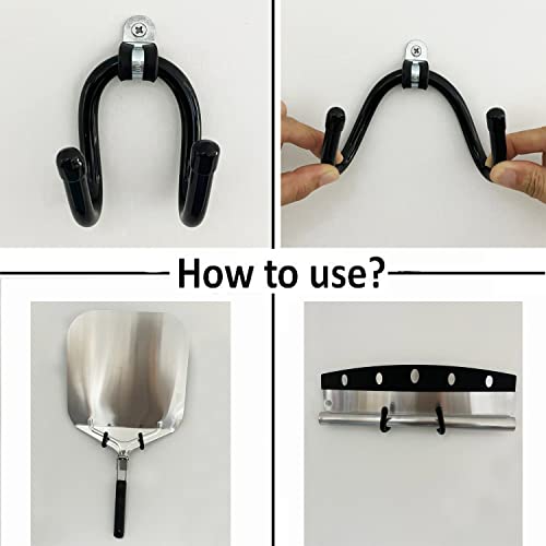 Suporte universal para descascar pizza suporte de parede para pá de pizza suporte de organização de