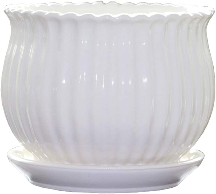Garden Art Ceramic Pot | Planter with Drainage Hole and Saucer | Pot Size 11x11x10 cm| GA11003A (B0D48RP2JT) Amazon Price History, Amazon Price Tracker