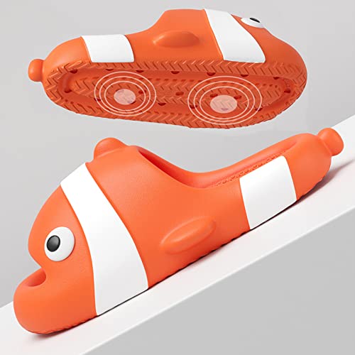 Clownfish Slippers Non-Slip Massage Cute Fish Sandale for Women Men Indoor Slippers Outdoor Beach Pool3