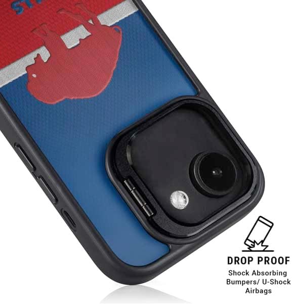Skinit Kickstand Phone Case Compatible with iPhone 16e - Officially Licensed NFL Buffalo Bills Vintage Design