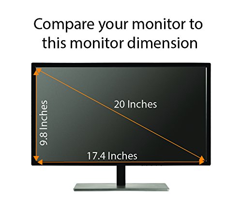 Protector de pantalla anti luz azul (paquete de 3) para monitor de escritorio de pantalla ancha de 20 pulgadas. Filtra la luz azul y alivia la fatiga ocular de la computadora para ayudarte a dormir 5