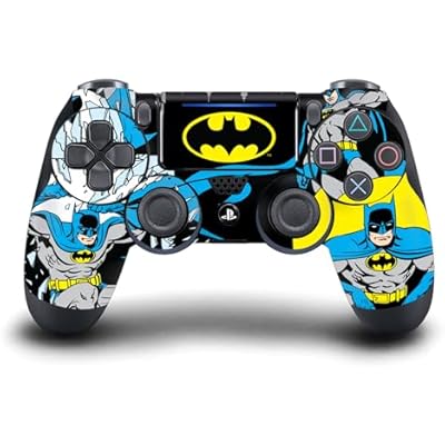 Head Case Designs Officially Licensed Batman DC Comics Classic Logos And Comic Book Vinyl Sticker Gaming Skin Decal Cover Compatible With Sony PlayStation 4 PS4 DualShock 4 Controller