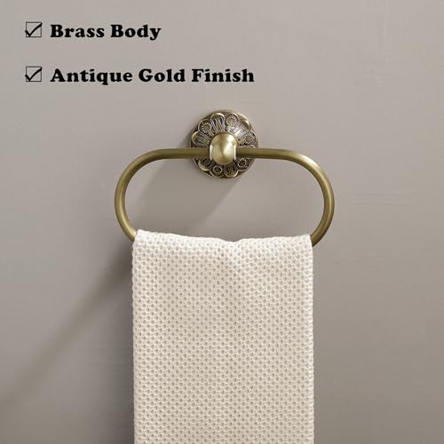 Antiquegoldtowelringovalhandtowelholderwallmountvintagedecorativebathroomaccessoriesbrasspetalreliefseries  Urban Country Home Decor Antique gold towel ring oval hand towel holder wall mount vintage decorative bathroom accessories brass petal relief series  urban country home decor