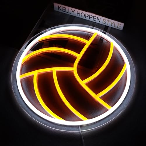 Image of Balanar Volleyball Neon Sign, Sport Neon Sign ,LED Neon Light for Wall Decor, Room Bedroom Shop Decor Man Cave Decor Club Kids Holiday Gifts