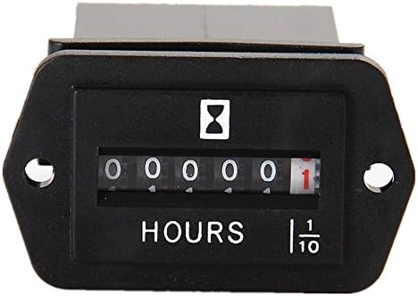 AIMILAR DC 6-80V Mechanical Hour Meter for Generator Boat Tractor Motocross