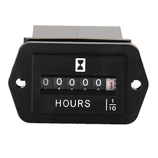 DC 6-80V Mechanical Hour Meter - AIMILAR Hourmeter for Diesel Engine Generator Boat Motorcross Motor Truck Tractor
