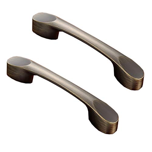 Zinc Alloy Antique Bronze Handle Pulls, Retro Door Pulls Cabinet Handle Pulls Cupboard Pulls
