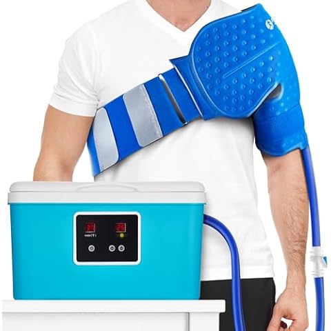 Cold Therapy System with Large Shoulder Pad — for Post-Surgery Care, Rotator Cuff Tears, Swelling, Sprains, Inflammation, and Other Injuries — Wearable, Adjustable, Ergonomic — Cryotherapy Freeze Kit Cover