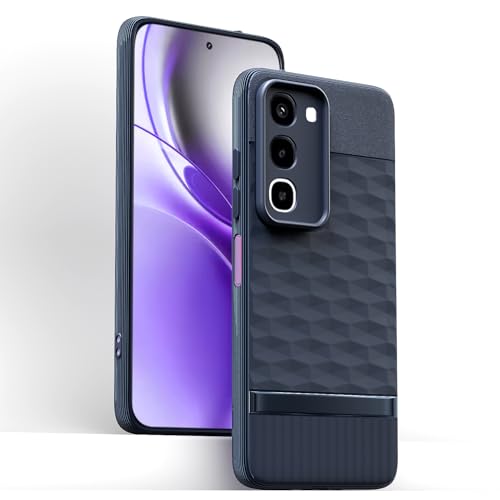 Image of Pikkme Back Cover for Realme P4R 5G Camera Protection 3D Hexa Cube Design Silicone Protective Bumper Case (Blue)