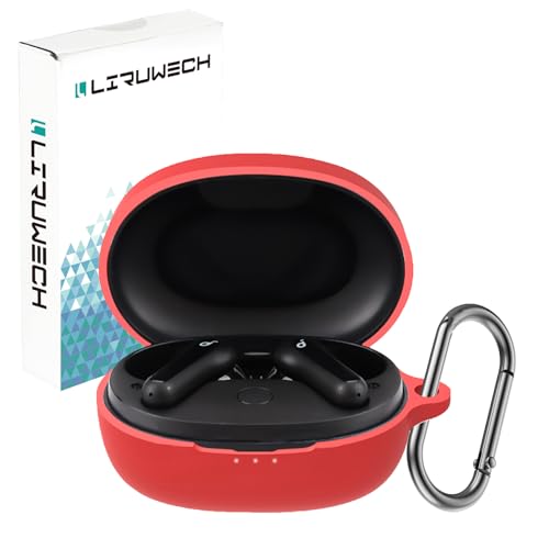 LIRUWECH for Anker Soundcore Life P2 Mini�P�[�X Soundcore Life P2 Mini�J�o�[ �V���R���P�[�X �ϏՌ� �h�� �h�o �L�Y�h�~ �����[�d�\ �S�ʕی�P�[�X �J���r�i�t�� �A�N�Z�T���[(���b�h)