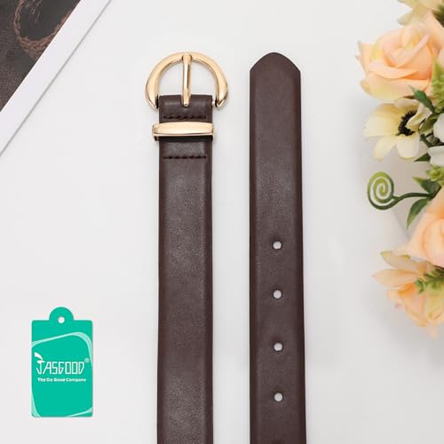 Ceinture tendance pour jeans à boucle dorée design décontracté - 3