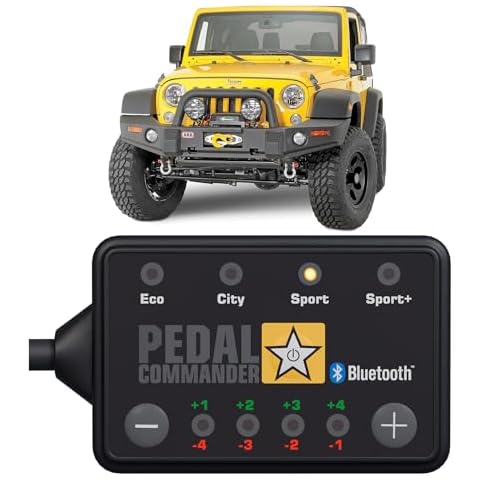 PEDAL COMMANDER for Jeep Wrangler JK 2006-2018 Throttle Response Controller Fits: Unlimited, Sport, Sahara, Rubicon, Mojave, 2.8L 3.6L 3.8L, Jeep Wrangler Accessories Cover