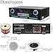 Home Theater Sound System Kit - 2000 Watts Bluetooth Amplifier w/ 4 Qty of 8