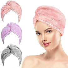 Sellsworld Hair Towel Wrap Absorbent Towel Hair- Bathrobe Hair Warp Towel Super Quick-Drying Microfiber 500 GSM Bath Towel for All Skin absorbement Hair Dry Cap Salon Towel (Multicolor)(Pack of 1)