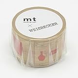 カモ井加工紙 mt フィリップ・ワイズベッカー red 30mm幅×7m巻き MTWEIS01