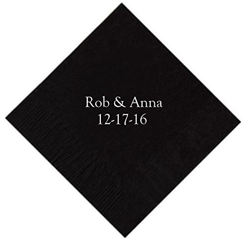 Personalized Cocktail, Beverage or Dessert Napkins - 2 Line (125)