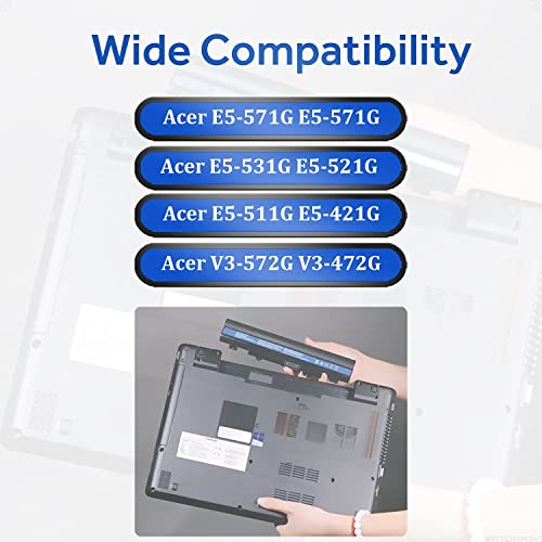 WISTAR AL14A32 Laptop Battery for Acer Aspire E5-521, E5-521G E5-531 E5-551, E5-551G Battery - Image 3
