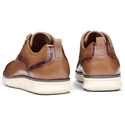 Mens Casual Dress Shoes Genuine Leather Plain Toe Mens Dress Sneakers Lightweight Comfortable Business Casual Oxford Shoes for Men4