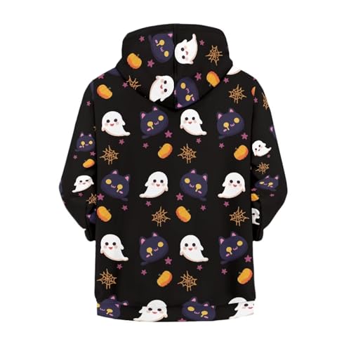 Image of Unisex Zipper Sweatshirt Boys Girls Hooded with 2 Pocket Pullover Hoodies for 6-16Y Kids