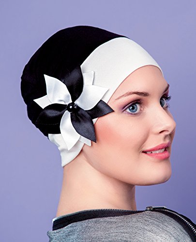 Preisvergleich Produktbild NJ Schaffung Turban Garten schwarz / weiß