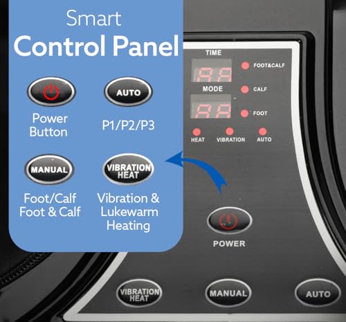 AGARO Rejoice Foot, Calf and Leg Massager, 80W, 4 Motors, Grey - Image 6