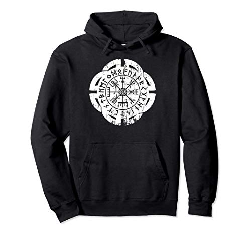 Vegvisir vikingo brújula mitología nórdica nórdica regalo Sudadera con Capucha