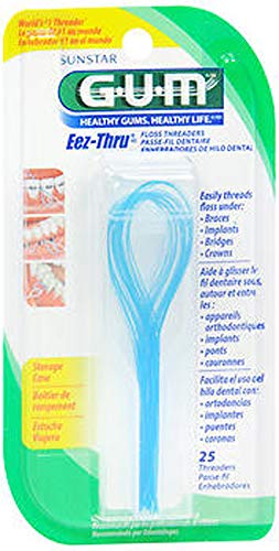 Gum Fio dental Eez-Thru, 25 unidades (pacote com 3)